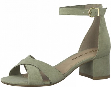 TAMARIS, Tamaris Sandalette, mit bezogenem Absatz, 
