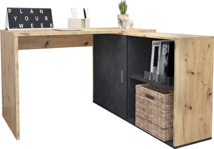 FMD, FMD Eckschreibtisch »Valley«, Breite 118 cm, FMD Eckschreibtisch »Valley« Breite 118 cm