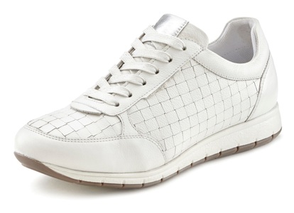 Lascana, LASCANA Sneaker, aus Leder mit trendigen Flechtdetails, LASCANA Sneaker, aus Leder mit trendigen Flechtdetails
