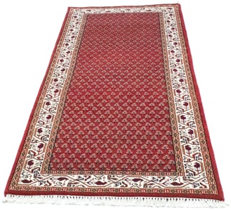 MorgenLand, morgenland Wollteppich »Mir Teppich handgeknüpft rot«, rechteckig, 14 mm Höhe, 