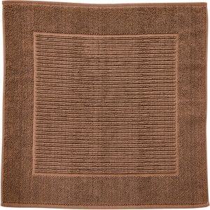 done.® Badematte »Damian«, Höhe 10 mm, fussbodenheizungsgeeignet, Badteppich, Uni-Farben, mit Bordüre, Hoch-Tief Effekt, reine Baumwolle