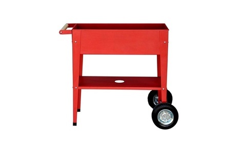 HERSTERA, HERSTERA Hochbeet URBAN GARDEN, Herstera Hochbeet Urban Garden Trolley 75 x 35 x 80cm, Rot