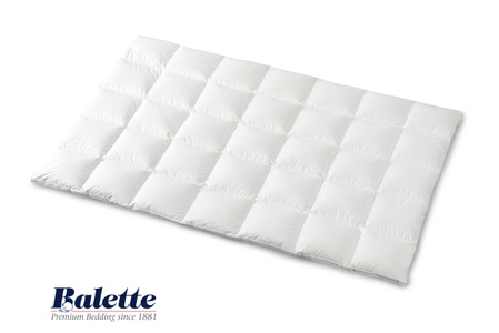 Balette, Daunenprogramm, Balette, »Classic«, Balette Daunenbettdecke »Duvet Classic«, leicht, Füllung neue reine Entendaunen (10%) und Entenfedern (90%), weiss, Bezug 100% Baumwolle, (1 St.), mit Innensteg