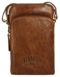 Klondike 1896, Klondike 1896 Umhängetasche, (1 tlg.), echt Leder, Klondike 1896 Umhängetasche, echt Leder