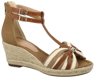 Tom Tailor, TOM TAILOR Keilsandalette, mit zwei verstellbaren Riemchen, 