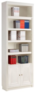 HOME AFFAIRE, Home affaire Bücherregal »Cliff«, in 2 Höhen, mit 2 Holztüren, Home affaire Bücherregal »Soeren«, aus massiver Kiefer, Höhe 220 cm, mit 2 Holztüren, viel Stauraum