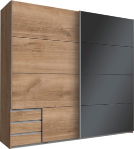Wimex, Wimex Schwebetürenschrank »Valencia«, Wimex Schwebetürenschrank »Valencia«, mit Glaselementen und Schubkästen
