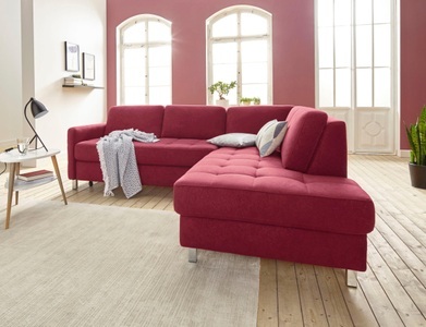 SIT&MORE, sit&more Ecksofa, sit&more Ecksofa »Pablo L-Form«, wahlweise mit Bettfunktion und Bettkasten
