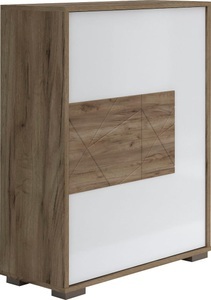 PLACES OF STYLE, Places of Style Schuhschrank »Stela«, mit Push-to-open-Funktion und weiss UV-lackierte Front, Places of Style Schuhschrank »Stela«, mit Push-to-open-Funktion und weiss UV-lackierte Front