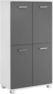 Schildmeyer, Schildmeyer Midischrank »Lumo«, Schildmeyer Midischrank »Lumo«, Breite 60 cm, mit 4 Türen & Metallgriffen, Türanschlag wechselbar