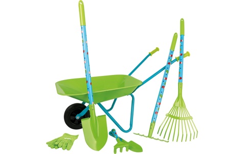 small foot by Legler, small foot® Großes Gartenset mit Schubkarre, small foot Grosses Gartenset mit Schubkarre