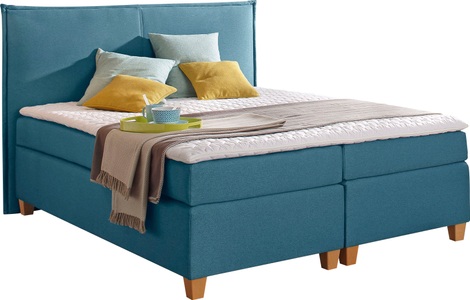HOME AFFAIRE, Home affaire Boxspringbett »Houssay«, inkl. Topper, 5 Breiten, 2 Härtegraden auch in Überlänge 220 cm, Home affaire Boxspringbett »Houssay«, inkl. Topper, 5 Breiten, 2 Härtegraden auch in Überlänge 220 cm