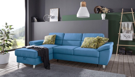 SIT&MORE, sit&more Ecksofa, sit&more Ecksofa »Sorano L-Form«, wahlweise mit Bettfunktion und Bettkasten