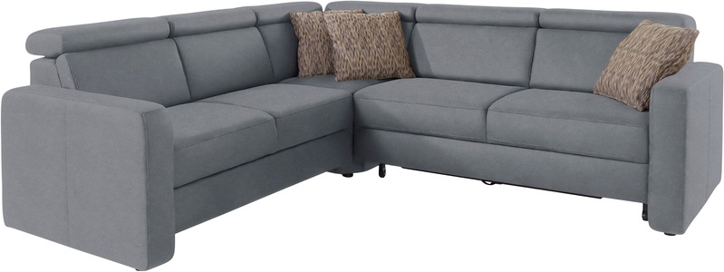 sit&more Ecksofa »Bologna«, inklusive Kopfteilverstellung und Federkern, wahlweise mit Bettfunktion und Schubkasten