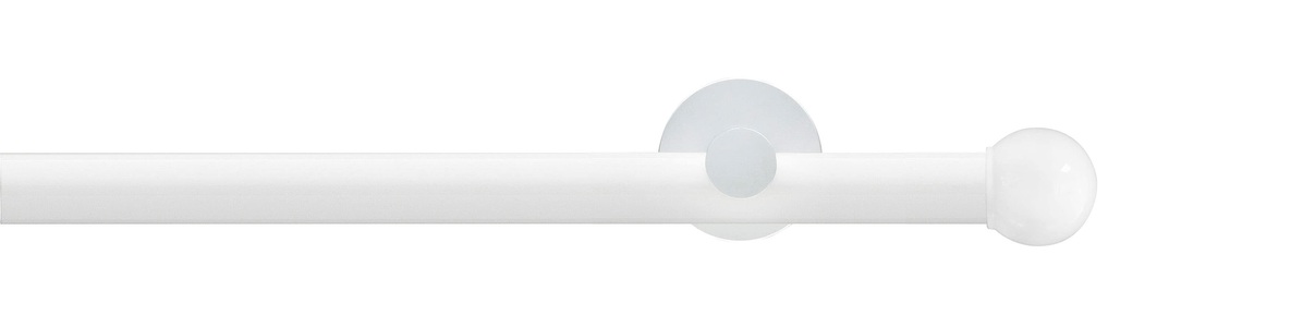 GARESA, GARESA Gardinenstange »WHITE«, 1 läufig-läufig, Wunschmasslänge, Vorhanggarnitur, Innenlauf, verlängerbar, Endknopf Kugel, GARESA Gardinenstange »WHITE«, 1 läufig-läufig, Wunschmasslänge, Vorhanggarnitur, Innenlauf, verlängerbar, Endknopf Kugel