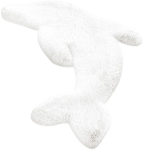 calo-deluxe, calo-deluxe Kinderteppich »Kids-950«, Motivform, 36 mm Höhe, Kunstfell, Motiv Delphin, 