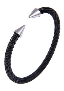 FIRETTI, Firetti Armspange »Kegel«, Firetti Armspange »Schmuck Geschenk Armschmuck Armband Meschkette Kegel«
