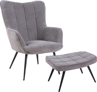 byLIVING, byLIVING Sitzgruppe »Uta«, Set, 2 tlg., Sessel mit Hocker, byLIVING Sitzgruppe »Uta«, Set, 2 tlg., Sessel mit Hocker