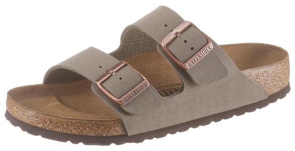 Birkenstock, Birkenstock Pantolette »ARIZONA BF«, Birkenstock Pantolette Arizona Damen & Herren grau