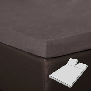 BETTWARENSHOP, BETTWARENSHOP Spannbettlaken »Multi-Stretch Split-Topper«, (1 St.), für Matratzentopper mit Einschnitt, 