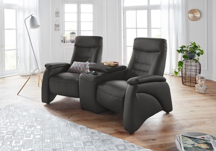 exxpo - sofa fashion, exxpo - sofa fashion 2,5-Sitzer, exxpo - sofa fashion 2,5-Sitzer »Ascoli, Kinosofa mit hohem Sitzkomfort, bequeme Armlehnen« inkl. Relaxfunktion, mit Ablage und Staufach, hohe Rückenlehne