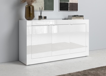 LC, LC Sideboard »Basic«, Breite 160 cm, INOSIGN Sideboard »Basic Breite 160 cm, Kommode 3 Türen, Anrichte,«, Metallgriff, moderne Rahmenoptik, viel Stauraum, Farbauswahl