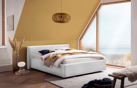 meise.möbel Polsterbett »Cube wahlweise mit Matratze und Bettkasten« extra flaches Kopfteil, erhältlich in den Breiten 140cm, 160cm & 180cm