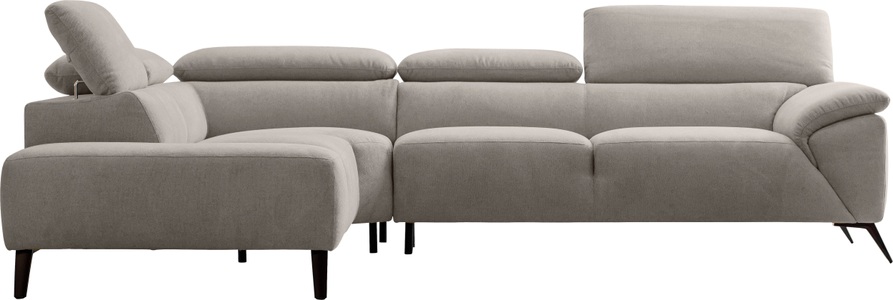 Nicoletti Home, Nicoletti Home Ecksofa, Breite 287 cm, verstellbare Kopfstütze, Ottomane links oder rechts, Nicoletti Home Ecksofa, Breite 287 cm, verstellbare Kopfstütze, Ottomane links oder rechts