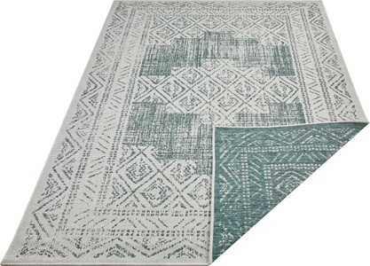 Freundin home collection, freundin Home Collection Teppich »Gaia«, rechteckig, 5 mm Höhe, In-und Outdoor geeignet, Wohnzimmer, Balkon, Terrasse, Garten, Strapazierfähig und pflegeleicht, Flachgewebe, 