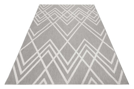 Esprit, Esprit Outdoorteppich »Rave«, rechteckig, Esprit Outdoorteppich »Rave«, rechteckig, 0,6 mm Höhe, mit Hoch-Tief-Effekt, Rauten-Design, modern, robust, Terrasse, Küche