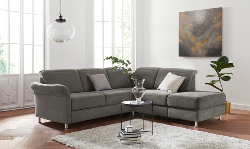 sit&more Ecksofa, inklusive Federkern, wahlweise mit Kopfteilverstellung, Bettfunktion und Stauraum
