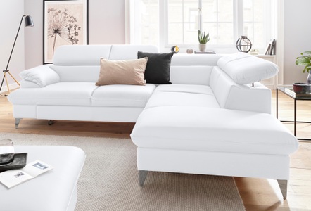 Cotta, COTTA Ecksofa »Caluso«, inklusive Kopfteilverstellung, wahlweise mit Bettfunktion, COTTA Ecksofa »Caluso L-Form«, inklusive Kopfteilverstellung, wahlweise mit Bettfunktion