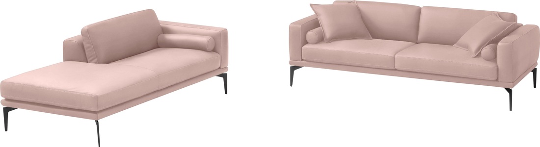Egoitaliano, Egoitaliano Polstergarnitur »Masu«, Höhe der Rückenkissen und Sitztiefe verstellbar, 3 Rollkissen, Egoitaliano Polstergarnitur »Masu, Design trifft sensationellen Sitzkomfort«, Höhe der Rückenkissen und Sitztiefe verstellbar, 3 Rollkissen