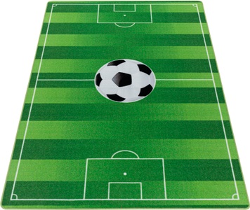 Ayyildiz Teppiche, Ayyildiz Teppiche Kinderteppich »PLAY«, rechteckig, 6 mm Höhe, robuster Kurzflor, Fussball, Rasen,Kinderzimmer, Ayyildiz Teppiche Kinderteppich »PLAY 2911«, rechteckig, 6 mm Höhe, robuster Kurzflor, Fussball, Rasen,Kinderzimmer
