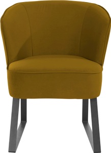 exxpo - sofa fashion Sessel, mit Keder und Metallfüssen, Bezug in verschiedenen Qualitäten, Frei im Raum stellbar