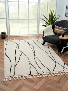 Myflair Möbel & Accessoires Hochflor-Teppich »Moroccan Handwrite«, rechteckig, modern, marokkanisches Design, flauschig weich durch Hochflor
