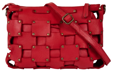 SAMANTHA LOOK, Samantha Look Umhängetasche, (1 tlg.), echt Leder, Made in Italy, Samantha Look Umhängetasche, echt Leder, Made in Italy