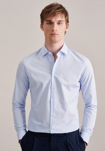 Seidensticker, Business Hemd Slim Fit Extra Langer Arm Druck Unisex Hellblau 45, 