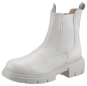 Paul Green, Stiefelette 9894 Damen Elfenbein 42, Chelsea Boot aus weichem Kalbleder Paul Green Hellgrau
