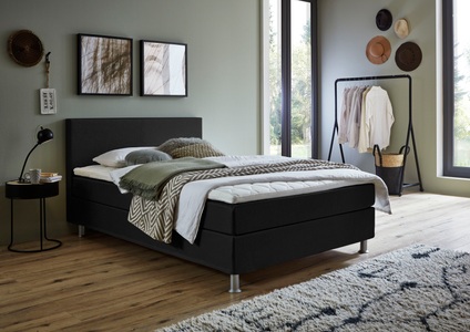 ATLANTIC home collection Boxbett »Edison«, inkl. Bonnellfederkern-Matratze und Topper