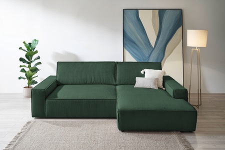 HOME AFFAIRE, Home affaire Ecksofa »NEU: SHERWOOD XXL 284, Big-Sofa L-Form, tiefe Sitzfläche 95 cm, Cord«, Recamiere rechts/links, als Schlafsofa stellbar, Cord u. Leinenoptik, Home affaire Ecksofa »NEU: SHERWOOD XXL 284, Big-Sofa L-Form, tiefe Sitzfläche 95 cm, Cord« Recamiere rechts/links, als Schlafsofa stellbar, Cord u. Leinenoptik