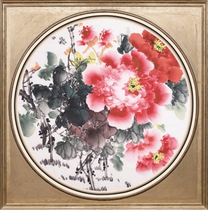 Acrylglasbild »Rote Blüten«