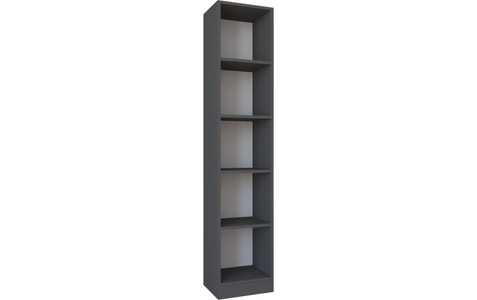 VCM, Holz Aufbewahrung Stand Regal Bücherregal Deko Bücher Standregal Dilos L 5-fach Holz Aufbewahrung Stand Regal Bücherregal Deko Bücher Standregal Dilos L 5-fach, VCM Regal Dilos L 183 x 38 cm, Anthrazit