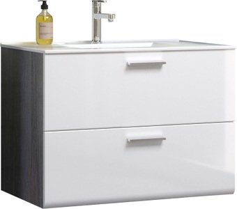welltime Waschbeckenunterschrank »Ravenna«, Hänge-Waschbeckenunterschrank, Breite 82 cm, 2 Korpusfarben