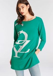 LAURA SCOTT, Laura Scott Longpullover, Laura Scott Longpullover, mit modernen Schriftzug - NEUE KOLLEKTION