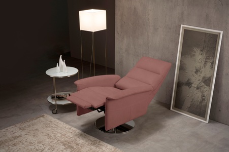 Egoitaliano Sessel »Kelly«, drehbar, manuelle Relaxfunktion mit Push-Back-Mechanismus