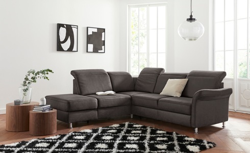 sit&more Ecksofa, inklusive Federkern, wahlweise mit Kopfteilverstellung, Bettfunktion und Stauraum