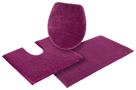 my home Badematte »Vanessa«, Höhe 10 mm, rutschhemmend beschichtet, schnell trocknend, Badteppich, weiche Haptik, unifarben