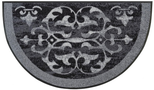 undefined, Wash+dry Fußmatte Round Ornaments, wash+dry by Kleen-Tex Teppich »Round Ornaments«, rechteckig, 7 mm Höhe, rutschhemmend, In- und Outdoor geeignet, waschbar, Wohnzimmer