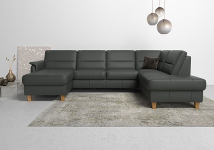 Home affaire Wohnlandschaft »Palmera«, Federkern, wahlweise mit Bettfunktion und mit/ohne Stauraum